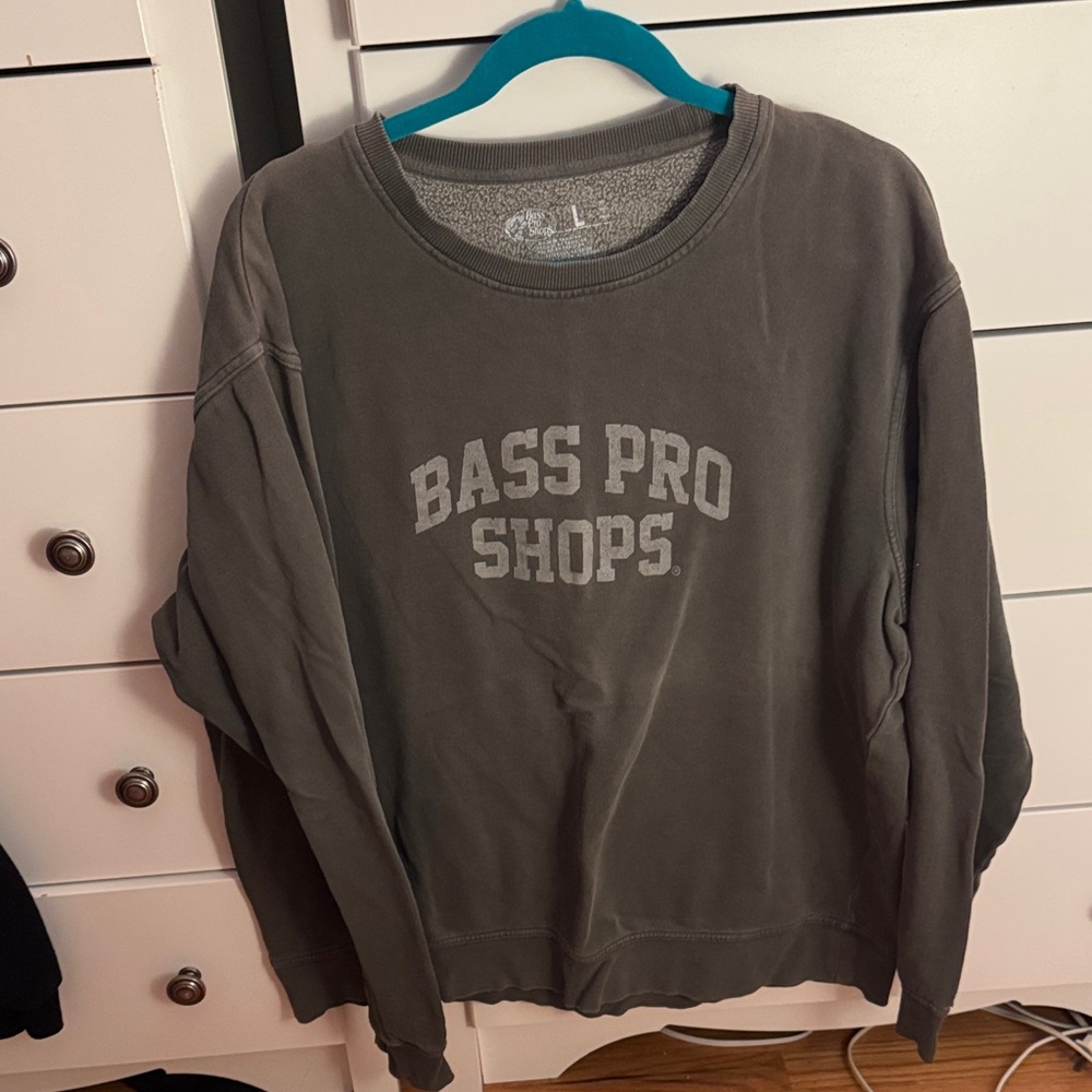 Bass Pro Shops Distressed Crewneck Sweater